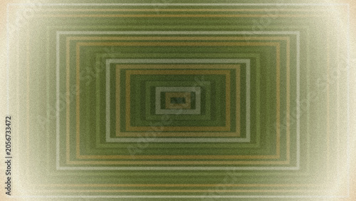 Canvas Print Infinite recursive rectangles in monochromatic gradient
