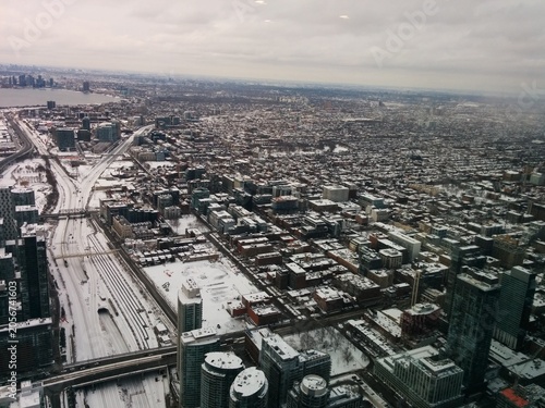 Photography aerial view of Toronto