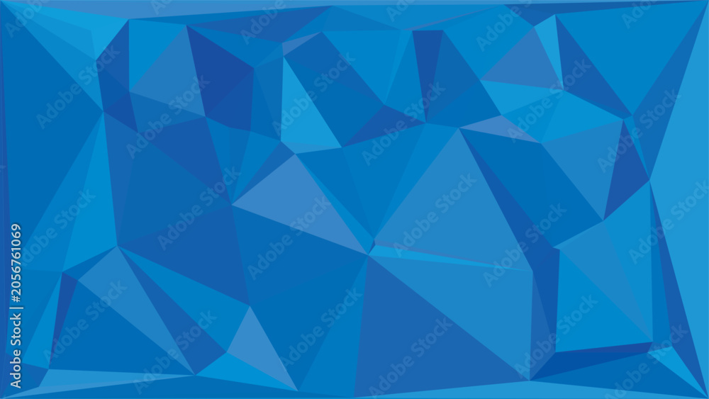Obraz premium Abstract blue low poly background with sharp geometric triangular shapes for creative designs