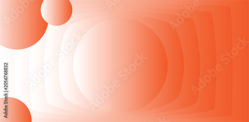 Abstract Peach Gradient Background with Soft Circular Shapes Vector