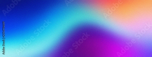 Abstract blurred gradient background with vibrant blue purple and orange colors