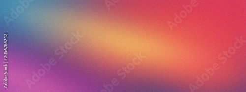 Abstract grainy gradient background with soft purple orange and blue colors