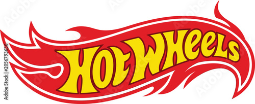 Принти на полотні Hot wheels logo