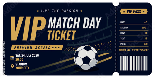 Quadro su tela Football VIP Ticket