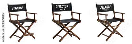 Foto Classic Wooden Director Chairs: Professional Film Production Equipment Collectio