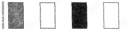 Bild auf Leinwand Sketch Hubbard County (Minnesota) outline map design set