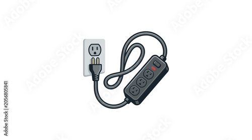 Black USB power adapter device cord.