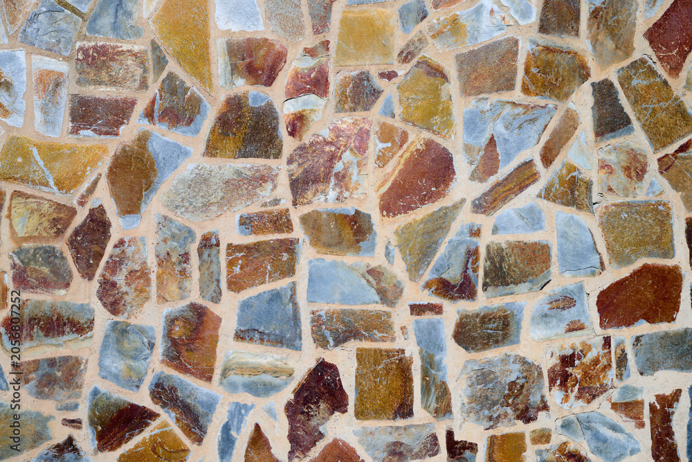 Fototapeta premium Close-up of a natural stone wall