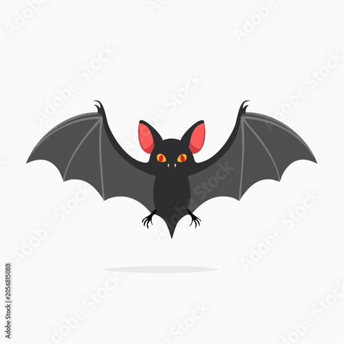 Cute Cartoon Bat Illustration