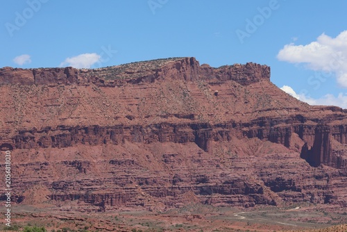 desert landscapes with red rock mountains and canyons (9)