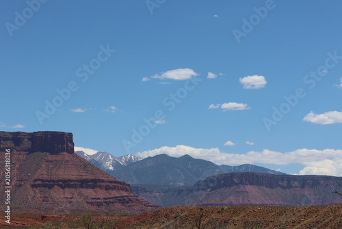 desert landscapes with red rock mountains and canyons (8)