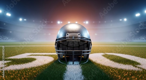 Green Midfield in American Football Stadium Layout