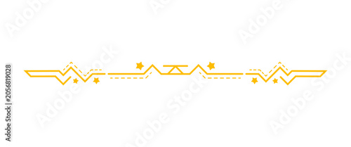 star line art border