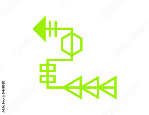 geometric shape arrow