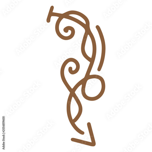 spiral roll arrow