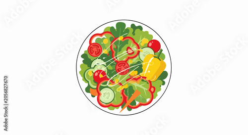 colorful vegetable salad