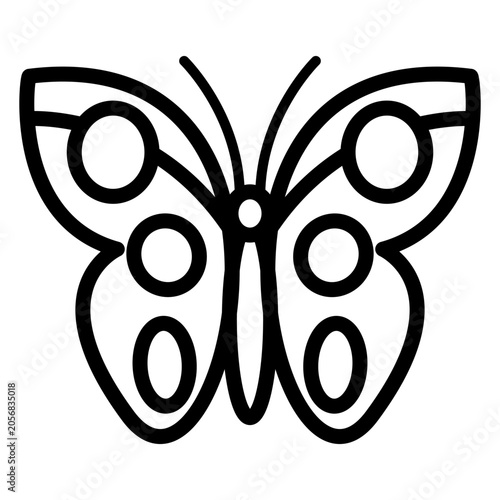springtime black and white butterfly