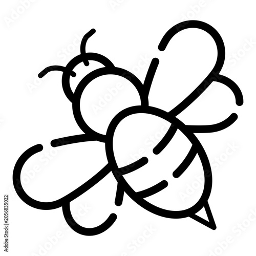 Springtime flying honeybee