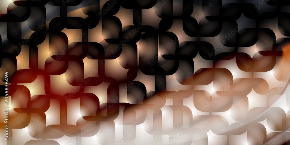 Obraz premium Abstract geometric grid with warm amber and dark shadows