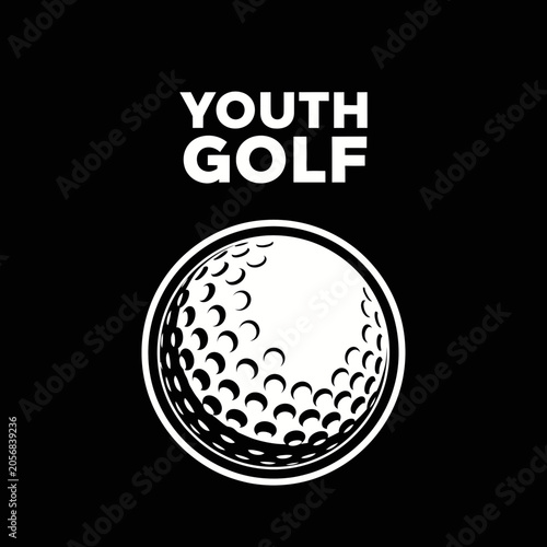 Youthful Golf Ball Graphic For Sports And Recreation Branding Projects