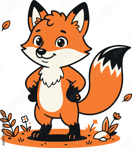 Cute Kids Colouring Page Vector Illustration - Hand Drawn Cartoon Character for Children Colouring Boo