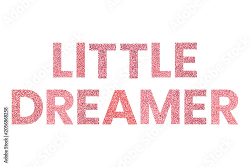 Photos Little Dreamer red png sparkly word typography