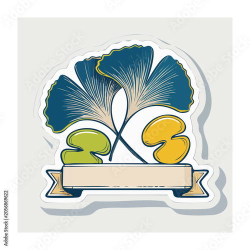 Flat design brain with light bulb thought bubble