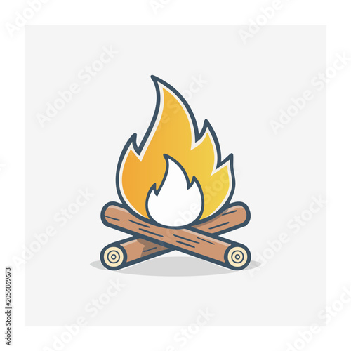 Flat design orange motorcycle vector