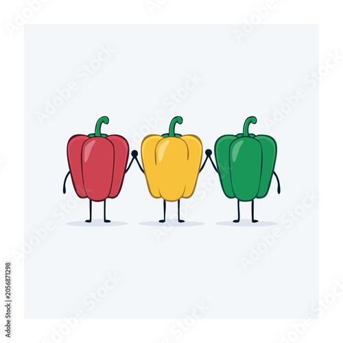 Flat design vector set of three watering cans