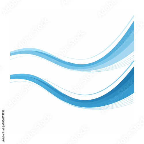 Blue wave pattern isolated on transparent background