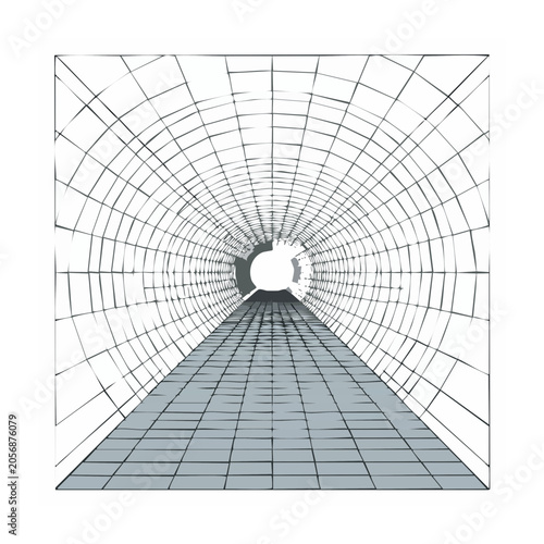 Minimalist globe with grid lines vector