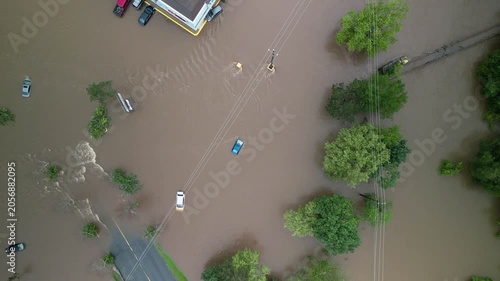 Massive flooding engulfs Bedford, Halifax, as relentless rain causes rivers to overflow. Roads are covered and cars are trapped in the rising waters of this stormy chaos