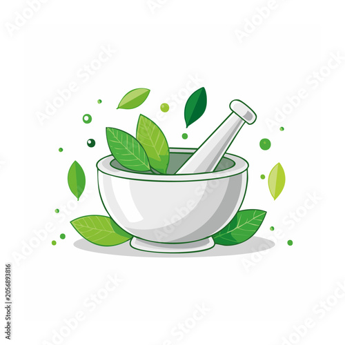 Minimalist potted plant with watering can top view