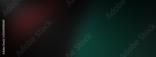 Fotografia Moody grainy dark cinematic gradient background, abstract red and forest green s