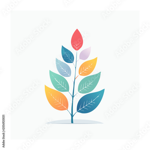 Paper crane origami with heart symbol vector