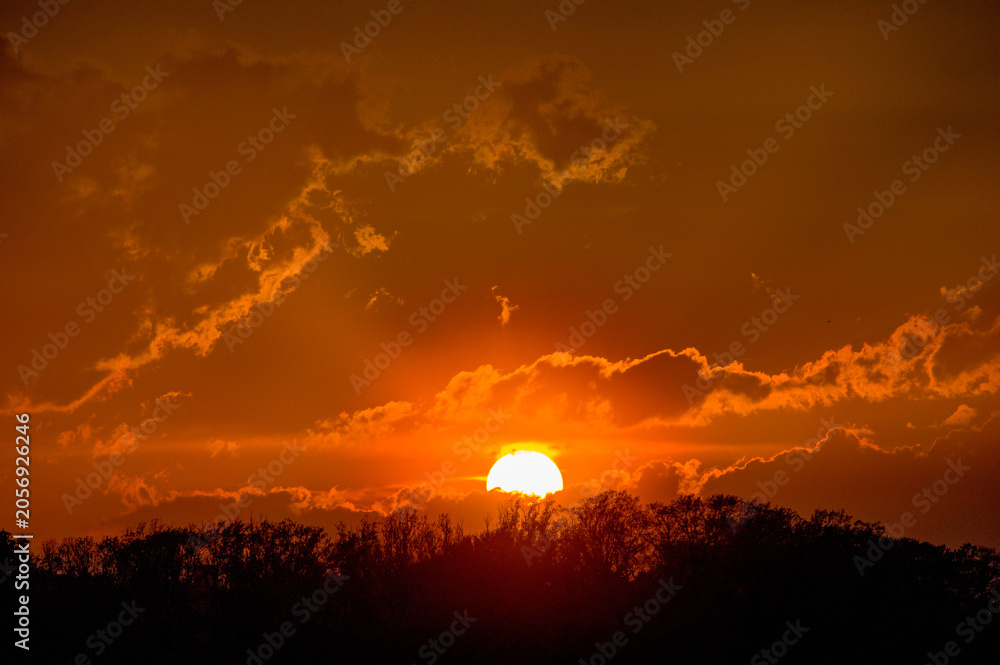 Fototapeta premium 日没の夕焼け