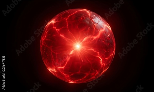 glowing fiery sphere
