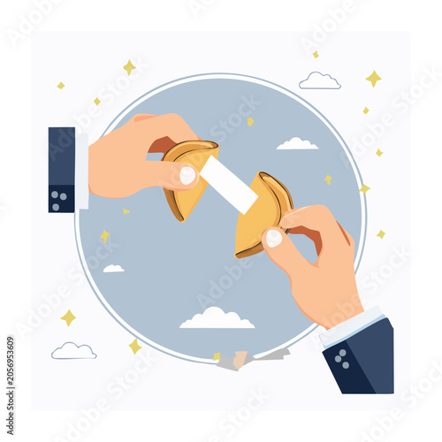 Flat design person balancing clock and work