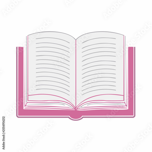 Open Book Illustration
