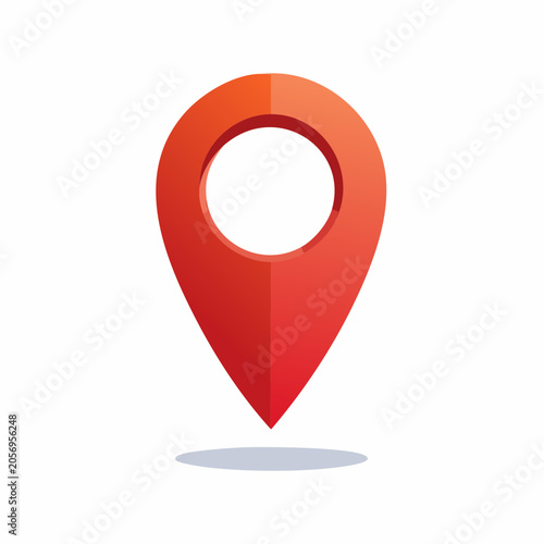 Red 3D Map Pin Icon