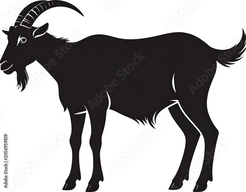 Black horse silhouette against white background.