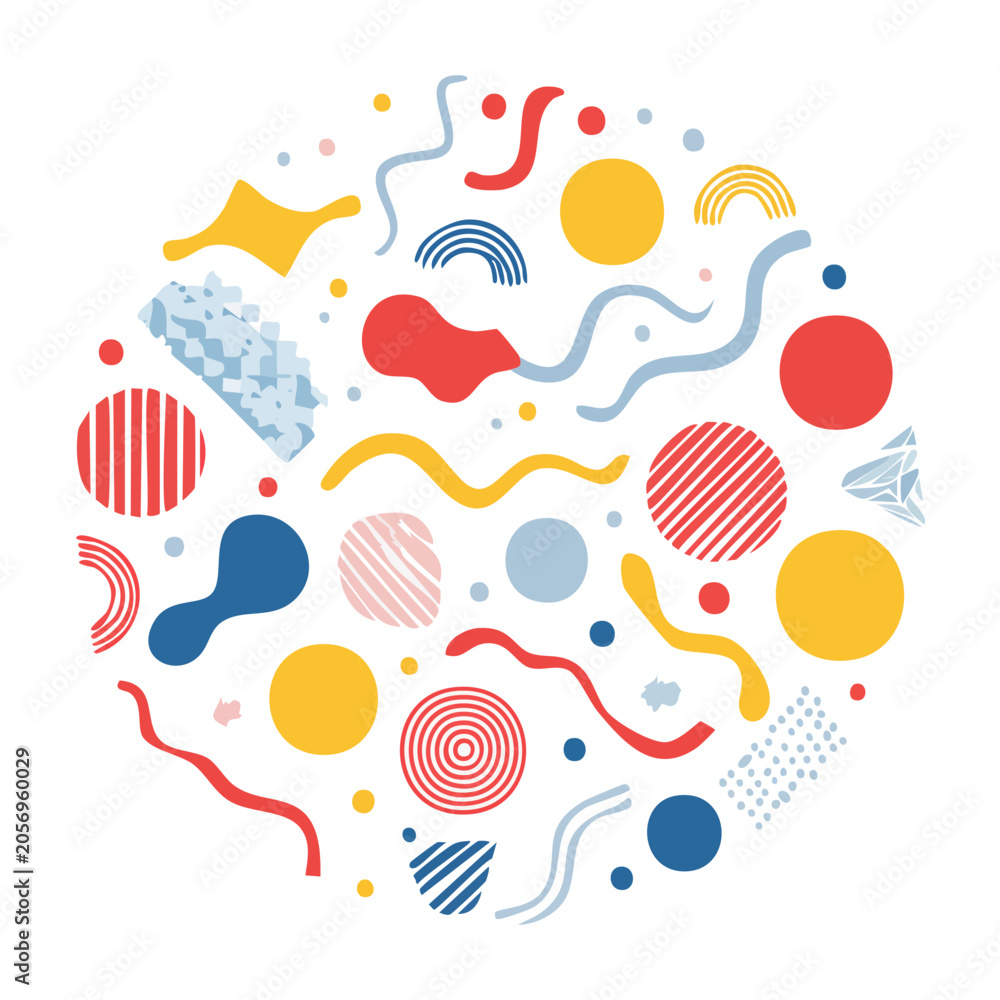 Fototapeta premium Abstract brain with radiating thought elements