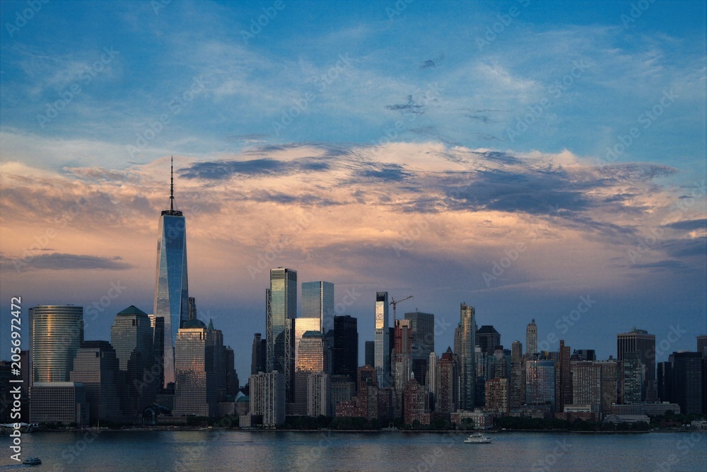Fototapeta premium The evening sky over Manhattan after a June storm.