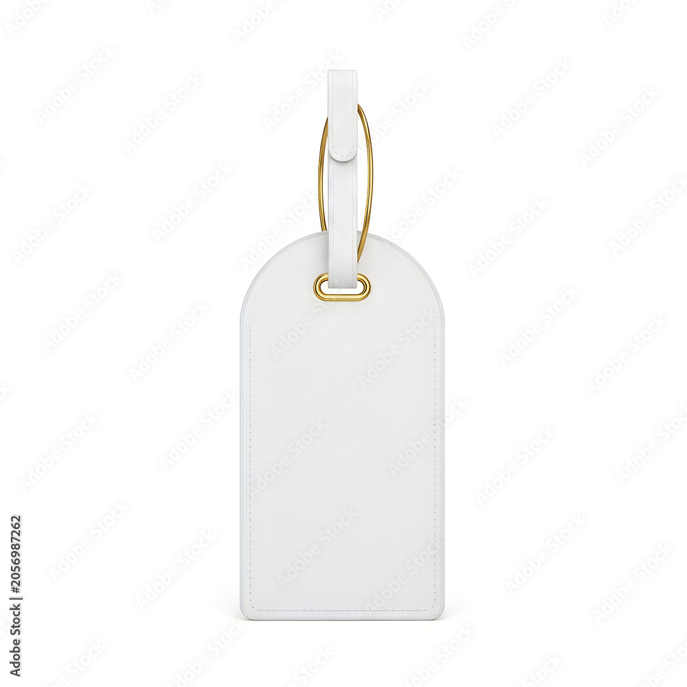Fototapeta premium Clear glass bottle with gold clamp top