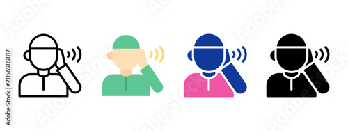 Canvastavla Adzan Islamic Prayer Call Icon for Eid al Adha Religious Events and Worship