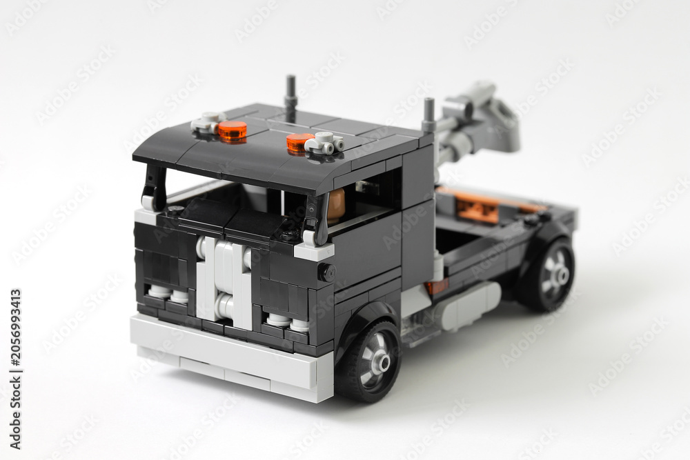 Naklejka premium Lego black tow truck toy