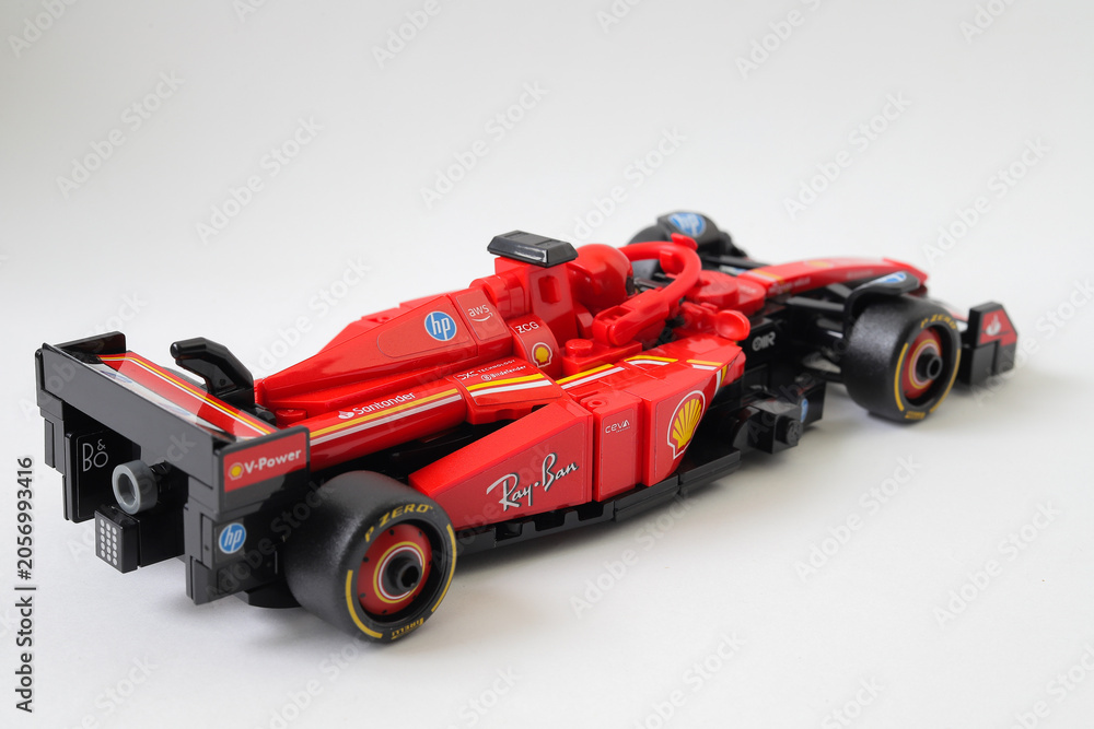 Fototapeta premium Lego Ferrari SF-24 Formula 1 race car
