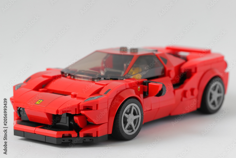 Naklejka premium Lego car Ferrari F8 Tributo