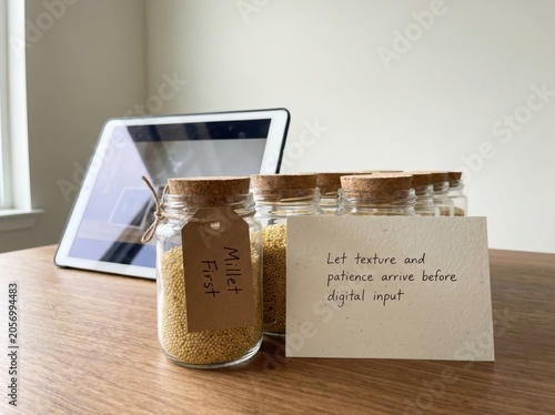 Digital Detox with Grains and a Tablet