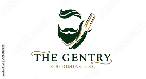 Konstfotografi The Gentry Grooming Company logo design.
